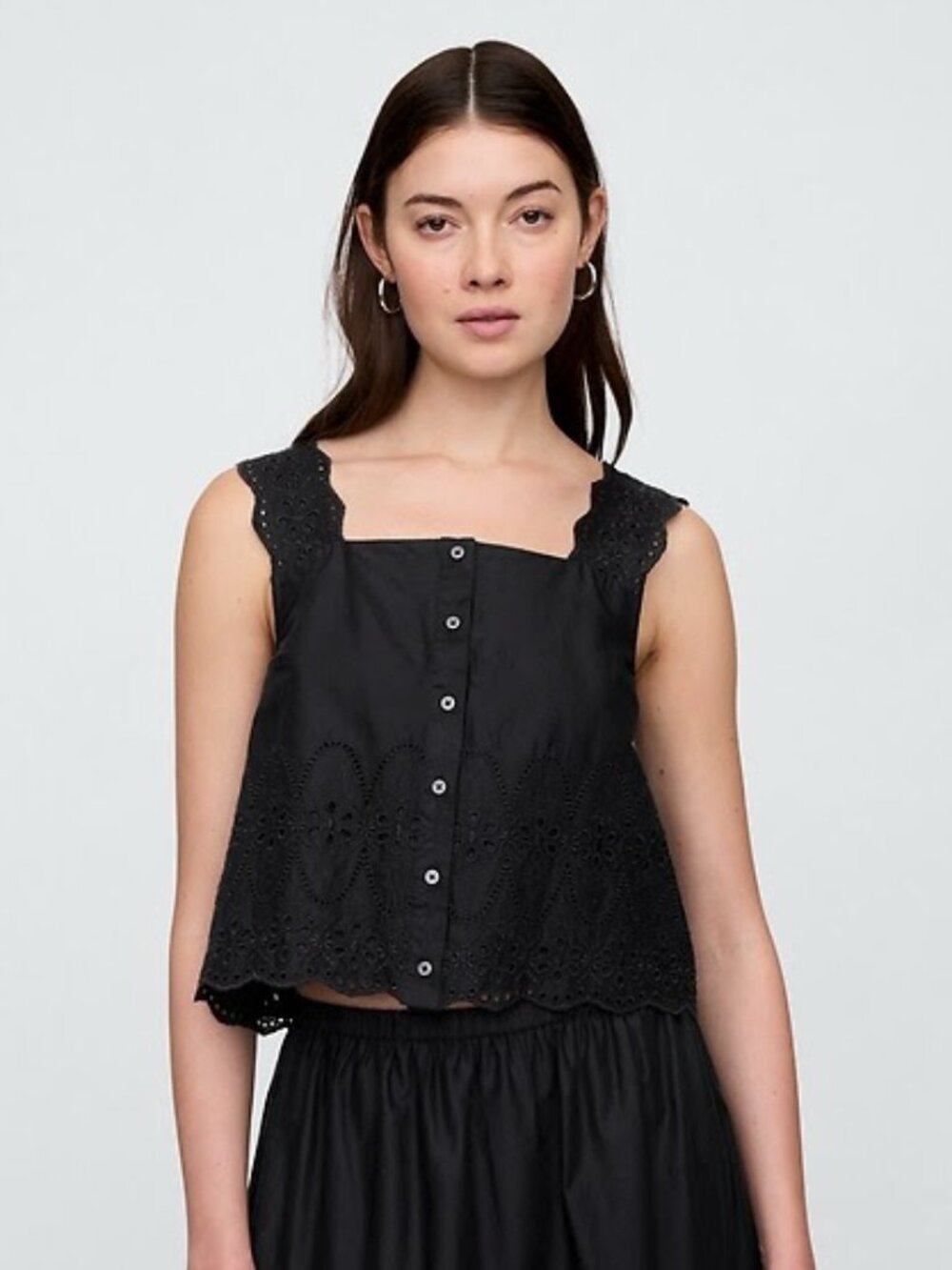 GAP Eyelet Apron Top